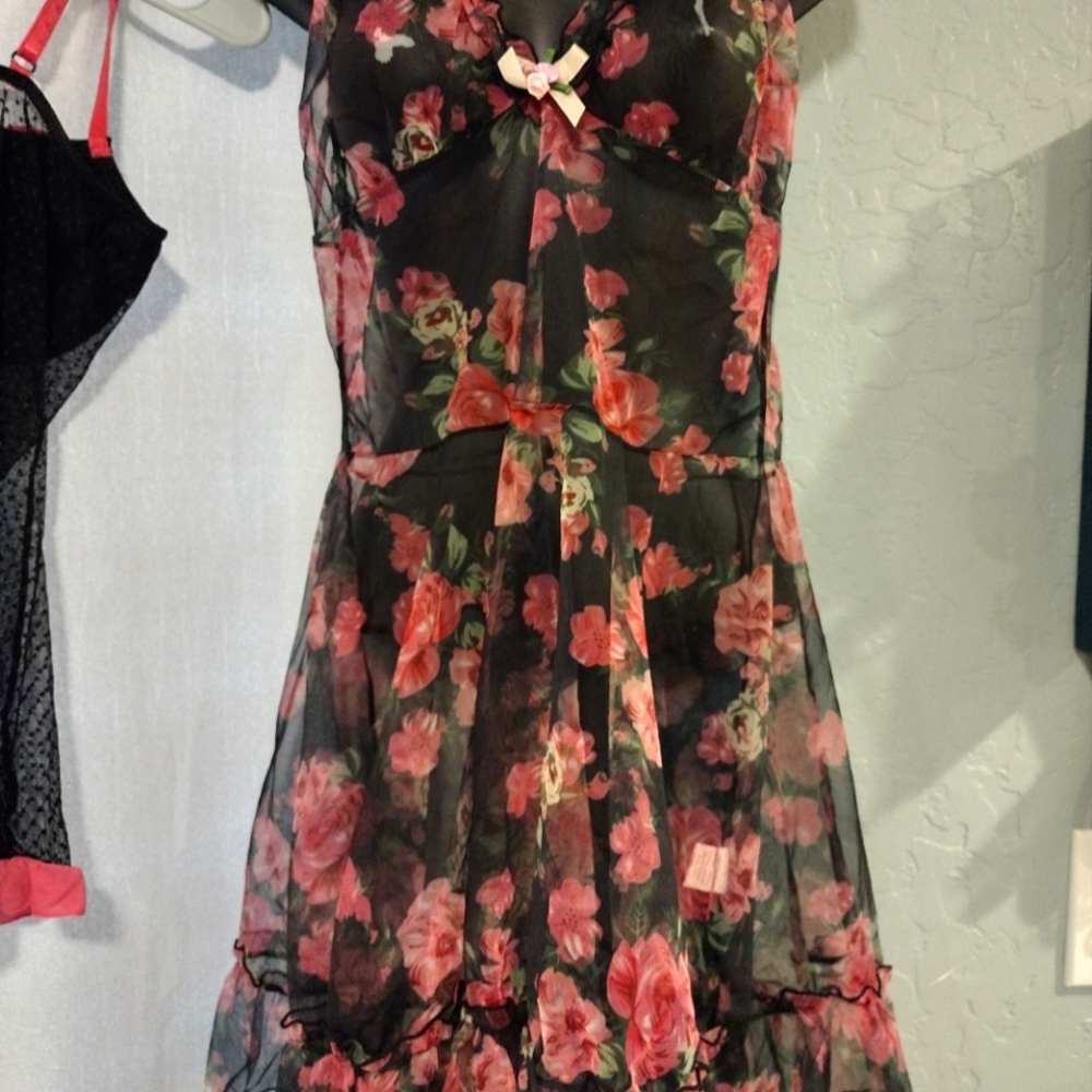 Sheer babdoll dress NWOT